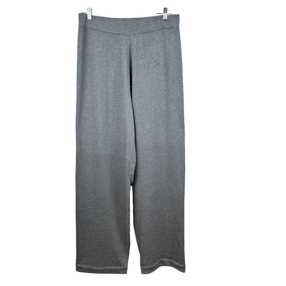 Soft Surrounding Knit Pants Wide Leg Pull On Cotton Cashmere Gray XL Comfy